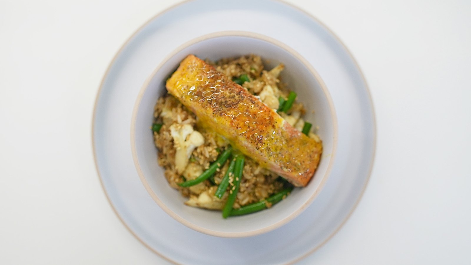 Salmón con Vinagreta de Curry