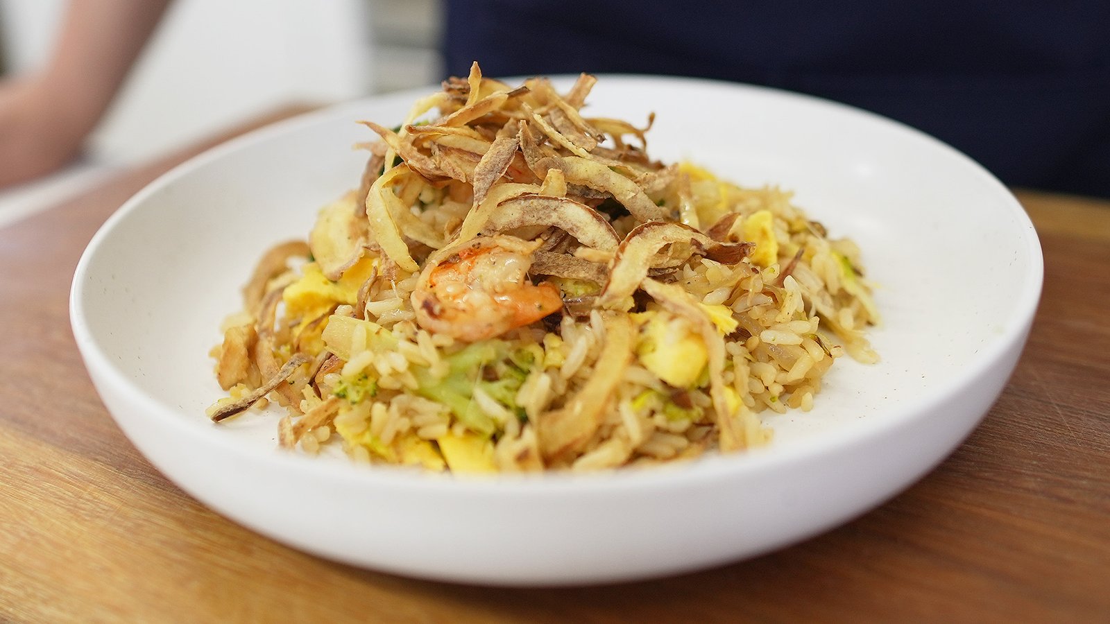 Arroz con Pollo y Camarones